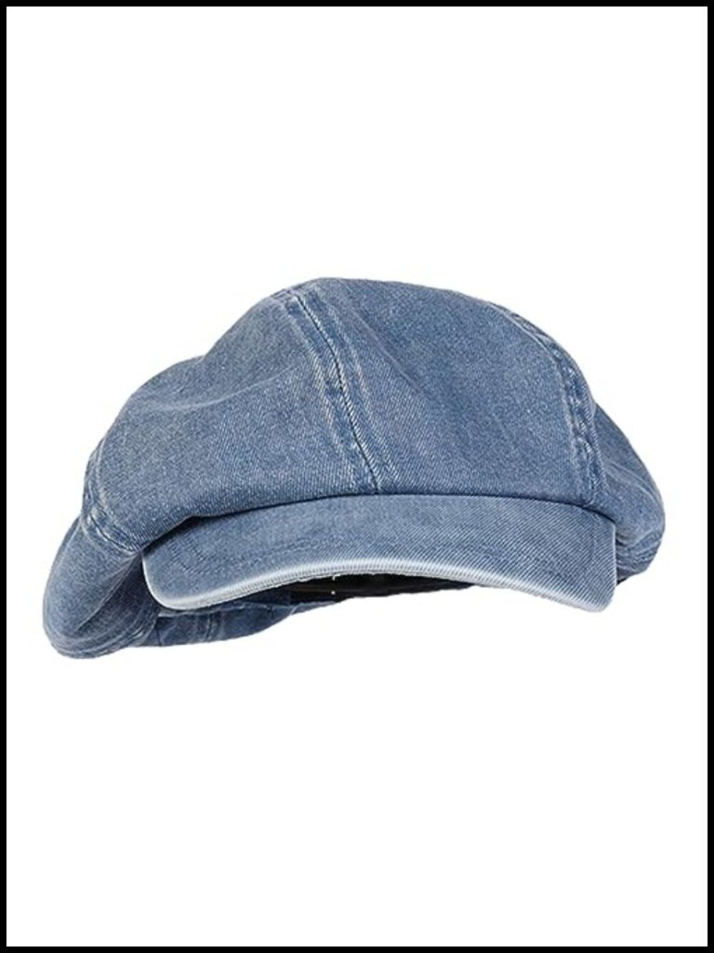 Denim Newsboy Hat Slouchy Oversized Cabbie Cap Beret for Women
